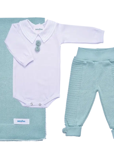 Conjunto BCM - Verde Chá c Branco (1)