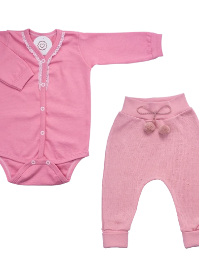 Conjunto Saruel Rosa Chique duas peças