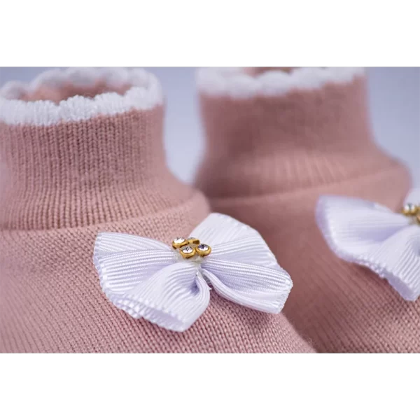 Kit Sapato e Luva Rosê c/ Branco - Imagem 5
