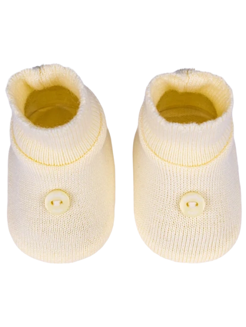 Sapato Amarelo Liso - Botão 1