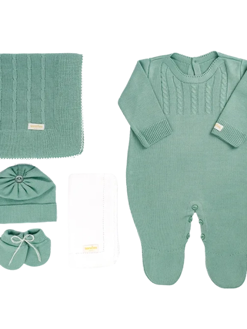 Saida-de-Maternidade-Macacao-Masculino-Verde-Cha-Liso-Foto-Geral