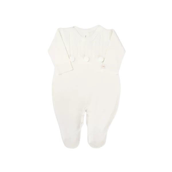 Saída De Maternidade  Macacão Off White Liso - Image 2