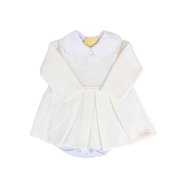 Kit Vestidinho Off White c/ Branco - Imagem 2