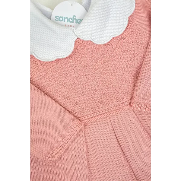 Kit Vestidinho Rosa Abricot c/ Branco - Image 3