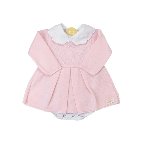 Kit Vestidinho Rosa c/ Branco - Imagem 2