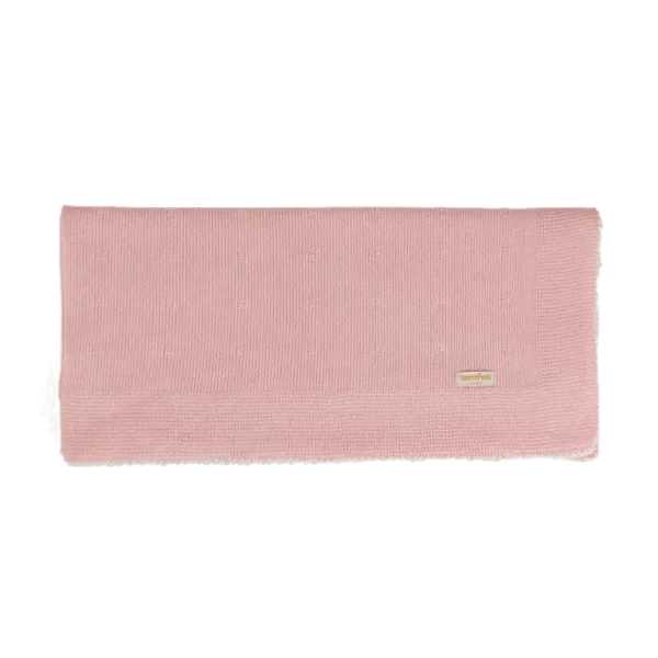 Saída De Maternidade Bordada Rosa c/ Branco - Imagem 4