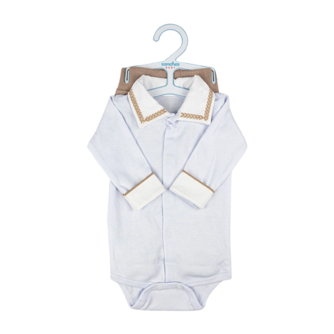 Conjunto Body Piquet com Calça de Linha-bege-1